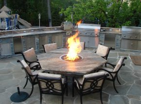 Dramatic fire table in the Bay Area, CA