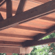Solid-roof pergola for a backyard near San Jose
